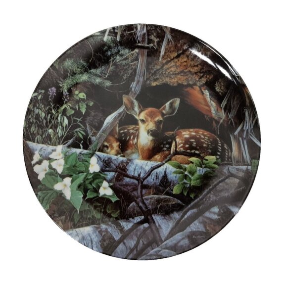 Bradford Exchange Other - Vintage 1996 Safe and Sound Woodland Innocence Deer Collector Plate Kevin Daniel